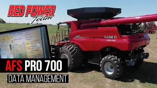 AFS Specialist Pro 700 Data Management | Case IH Combine | Red Power Team Combine Tips