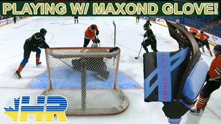 More MAXOND prototype glove usage & talk! Stars beer league hockey goalie GoPro