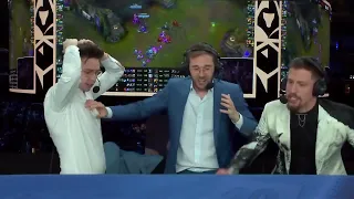 Camera showing casters reaction in T1 vs DRX Baron steal