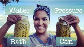 Canning green beans/ Both methods