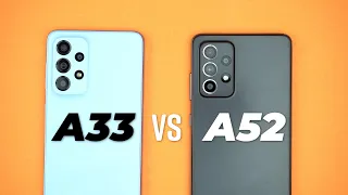 Samsung Galaxy A33 5G VS Galaxy A52 Speed & Camera Comparison