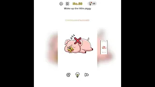 Wake up the Little Piggy Brain Out Level 60 #Short