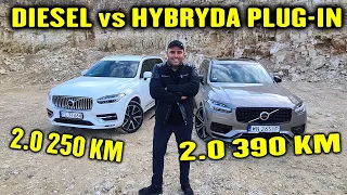 Ile realnie pali hybryda plug-in 2.0 390 KM vs diesel 2.0 250 KM?