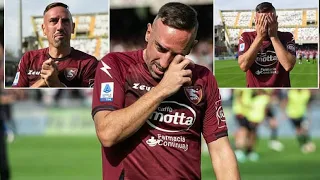 Franck Ribery breaks down in tears as he says goodbye to football career