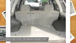 2003 Mitsubishi Montero Sport at Folsom Lake Toyota 3J047182