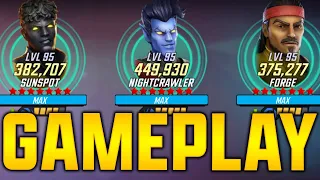 NIGHTCRAWLER GAMEPLAY - MARVEL Strike Force - MSF