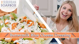 Easy Blue Cheese Dressing made with GREEK YOGURT instead of Mayonnaise!