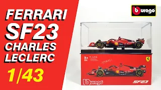 Ferrari SF23 Charles Leclerc 1:43 Bburago Signature│4K UHD