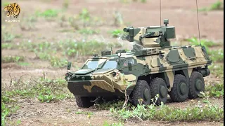 HOOBEN 1/16 Ukrain BTR-4 AFV Runnning In The Wild