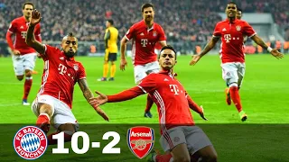 Bayern Munich vs Arsenal 10-2 - Goals & Highlights w English Commentary 1080p HD