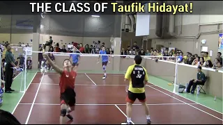 Legendary Class! Taufik Hidayat. There must be a spring on his wrist.