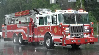 Bedford Hills FD Tower Ladder 57 (F.A.S.T.) Responding