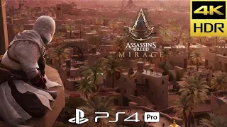 Assassin's Creed Mirage PS4 Pro Old Gen Gameplay [4K HDR]
