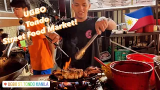 Ugbo TONDO STREET FOOD! The busiest street at night in Manila Philippines 🇵🇭 [4K]