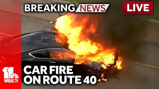 LIVE: SkyTeam 11 is over a car fire on US Route 40 in west Baltimore - wbaltv.com