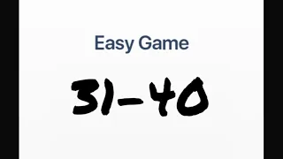 Easy Game - Brain Test Levels 31-40