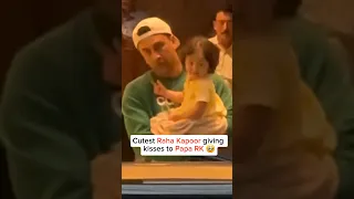 Baby Raha Kapoor kisses Papa Ranbir Kapoor ❤️