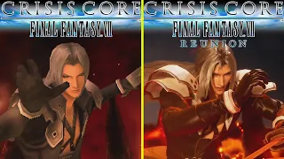 CRISIS CORE FINAL FANTASY VII – REUNION TGS 22 Demo Remake vs Original PSP Early Graphics Comparison