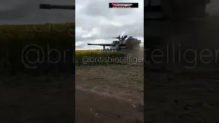 Ukraine war footage 673, Polish donated Krab howitzer rushing to its designated firing position,