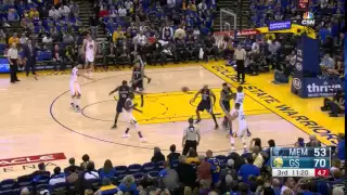 Stephen Curry hits his 400th 3s | Golden State Warriors vs Memphis Grizzlies | April 13,2016