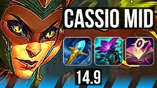 CASSIOPEIA vs TALIYAH (MID) | 68% winrate, Legendary, 9/4/15 | KR Diamond | 14.9