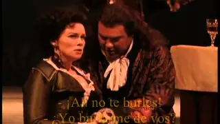 Don Giovanni ultima escena y escena del comendador subtitulado en español