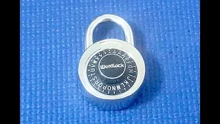 (Picking 106) How to crack a cheap WordLock dial combination padlock