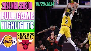 Los Angeles Lakers vs Chicago Bulls Full Game Highlights Jan 25, 2024  NBA Highlights 2024