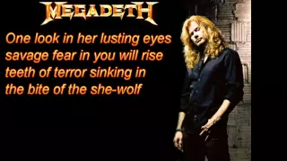 Megadeth - She-wolf (KARAOKE)