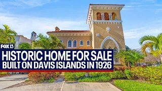 Historic home on Davis Islands now for sale