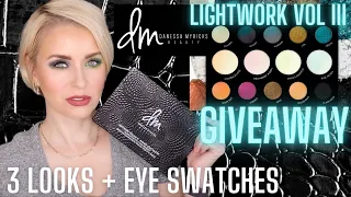 Danessa Myricks LIGHTWORK VOL 3 INFINITE LIGHT PALETTE | EYE SWATCHES + 3 LOOKS