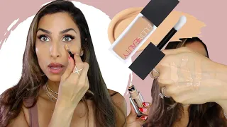 Huda Beauty #FauxFilter Concealer Sugar Biscuit & Cookie Dough | Tarte Shape Tape Comparison