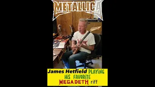 James Hetfield playing his favorite Megadeth riff #metallica #megadeth #hetfield #wellbeback