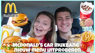 MCDONALD'S CAR MUKBANG - NIEUW MENU UITPROBEREN! 🍟🍔 | Joyce Rikken