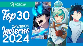 Top 30 Anime & Donghua Openings Invierno 2024 - Winter 2024