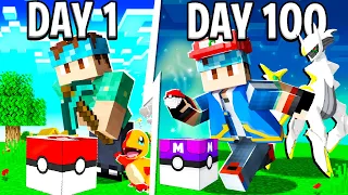 I Spent 100 DAYS in *LUCKY BLOCK* PIXELMON... Here's What Happened