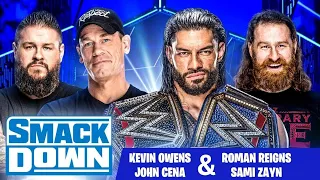 WWE JOHN CENA & KEVIN OWENS VS ROMAN REIGNS & SAMI ZAYN - WWE 2K22