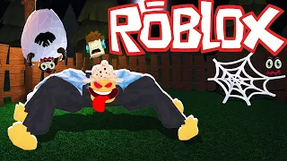 Паук ставит ловушки и нападает на игроков в Roblox Spider