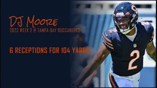 DJ Moore Every Target and Catch @ Tampa Bay Buccaneers | 2023 Week 2 | Fantasy Football Film