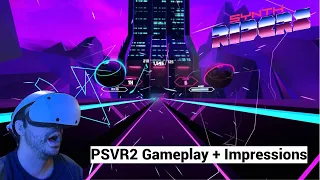 Synth Riders Gameplay + Impressions On PSVR2 - Unique Mario Type Game Mode Sets It Apart!
