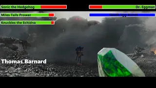 Sonic the Hedgehog 2 (2022) Final Battle with healthbars 3/4