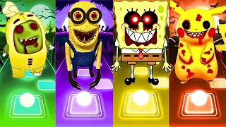 Oddbods Exe Vs Minions Exe Vs Spongebob Exe Vs Pikachu Exe | Tiles Hop EDM Rush