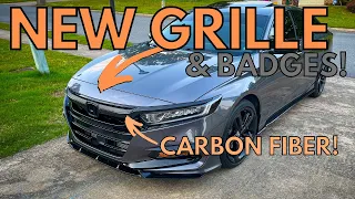 2018+ HONDA ACCORD BLACK TOURING GRILLE INSTALL HOW TO!🔥