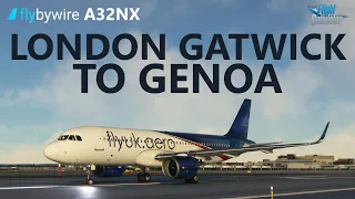 MSFS | flybywire A32NX - London Gatwick to Genoa on VATSIM! [Fly UK Virtual Airways]