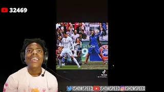 ishowspeed reacts to Mbappe being Ronaldos son