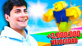 ROBLOX pero CADA SEGUNDO CORRO MAS RAPIDO 😱