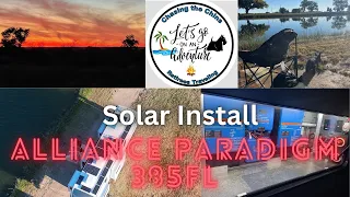 Solar Install  Alliance Paradigm 385FL by The Dry Campers - 2480 Watts charging 810 amp hours.