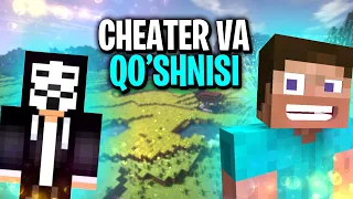 MINECRAFT / KULGULI VIDEO / ICHI QORA CHEATER VA QO'SHNISI / UZBEKCHA PRIKOL