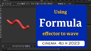 Using Formula effector to make wavy geometry in Cinema 4D 2023  @MaxonVFX