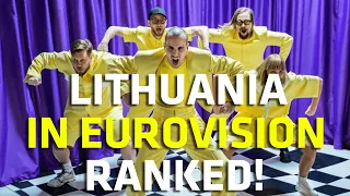 Lithuania in Eurovision RANKED! (1994 - 2022)